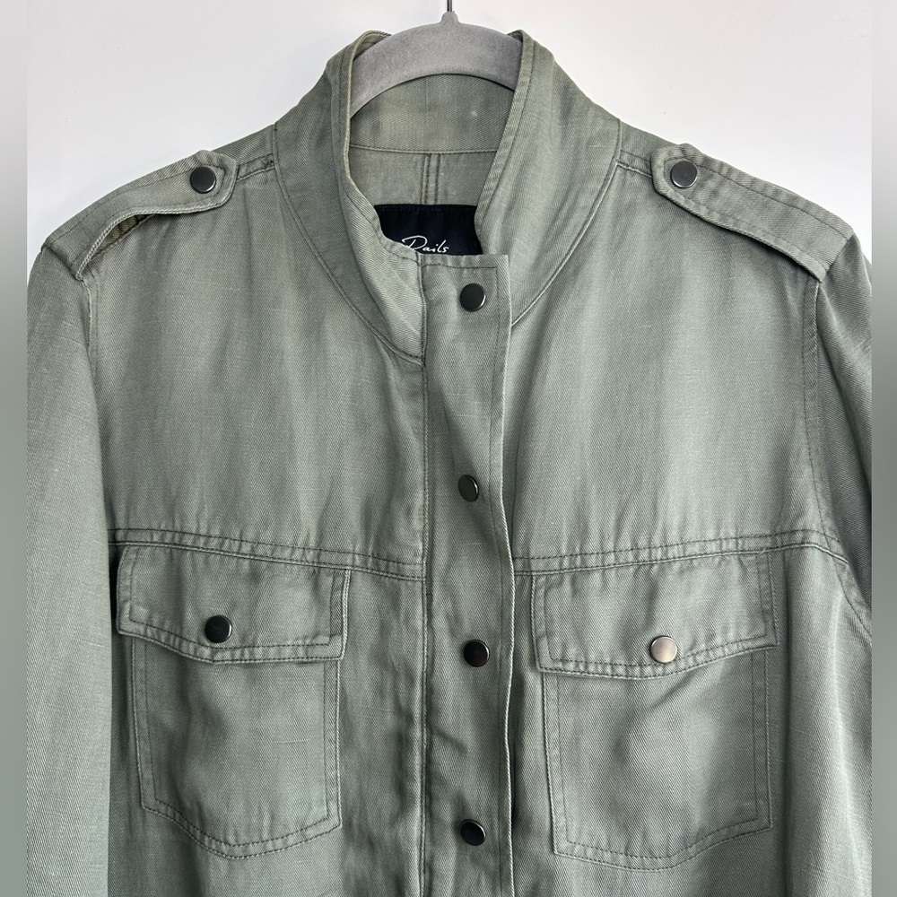 Rails Collins Utility Jacket Military Army Green … - image 6